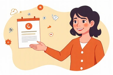 Person reaching out or pointing to a contact form